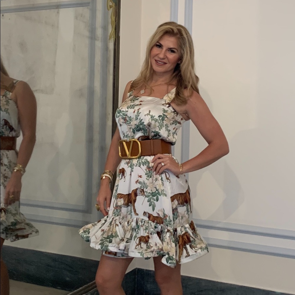 Eugenia Fernandez Flower and leopard 🐆 dress - Picture 4 of 8